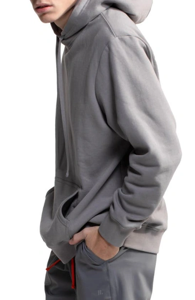 Shop D.rt Holla Convertible Logo Hoodie In Grey