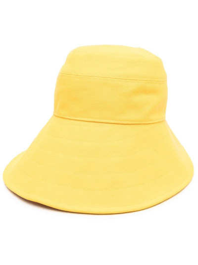 Shop Attico ''nylon'' Bucket Hat' In Giallo