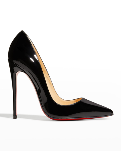 Christian Louboutin So Kate Patent Pointed-toe Red Sole Pump In