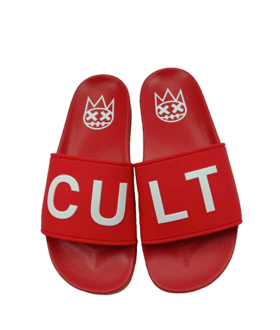 Shop Cult Of Individuality Slide Sandals In Red