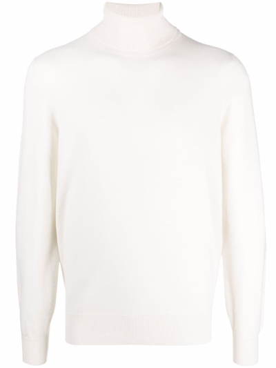 Brunello Cucinelli Roll-neck Cashmere Jumper In Beige