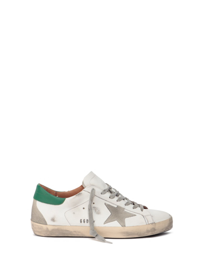 Shop Golden Goose `super-star` Sneakers In Bianco