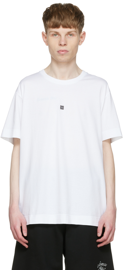 Shop Givenchy White Cotton T-shirt In 100 White