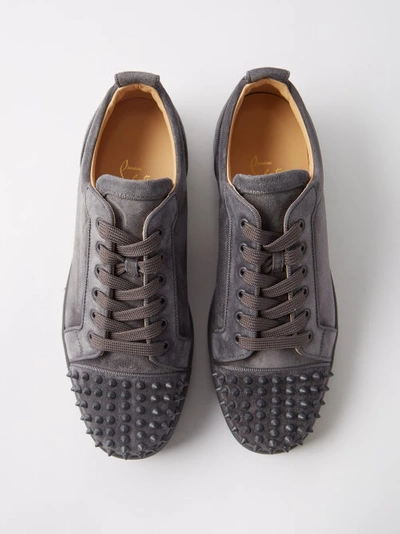 Louis junior spike low trainers Christian Louboutin Grey size 40