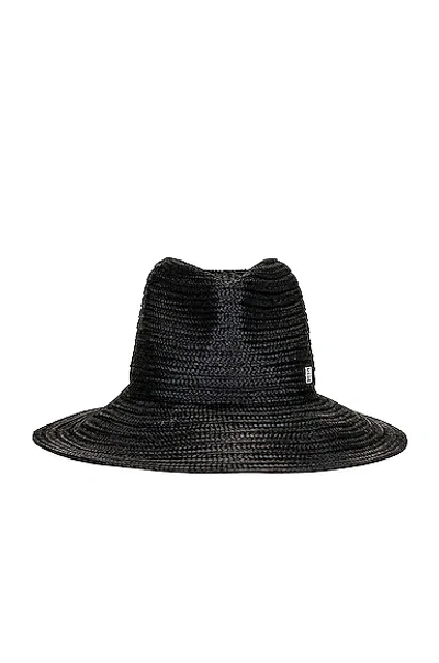 Shop Totême Raffia Panama Hat In Black
