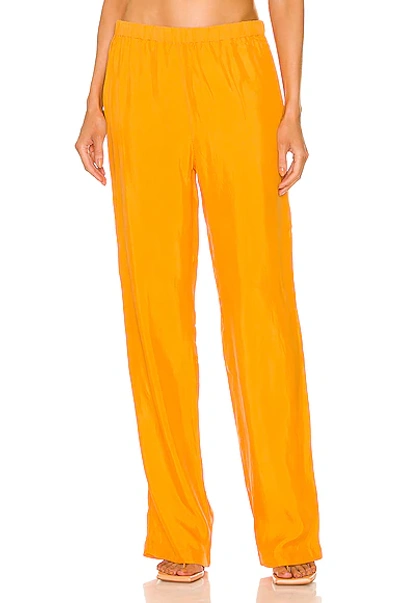 Shop Aexae Soft Touch High Rise Pant In Orange