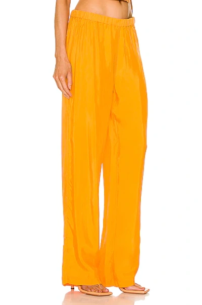 Shop Aexae Soft Touch High Rise Pant In Orange