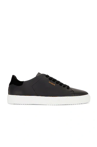 Axel Arigato '90 Clean' Black Low Top Sneakers With Logo Lettering On The Side In Black