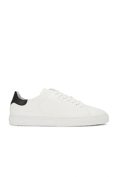 Axel Arigato Clean 90 Leather Sneakers In White & Black