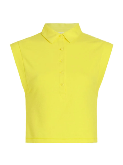 Shop Rag & Bone Women's Mckenna Polo Shirt In Bright Yellow