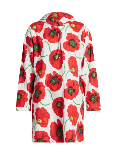 Shop Kenzo Women's Poppy Hoodie Dress In Neutral