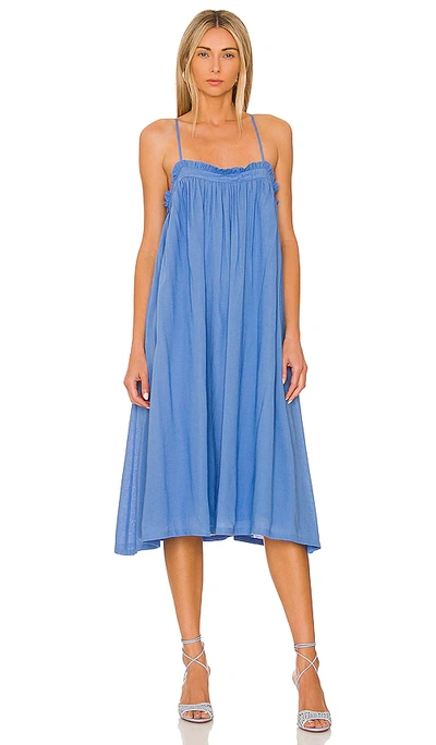 Shop Tularosa Kendra Midi Dress In Blue