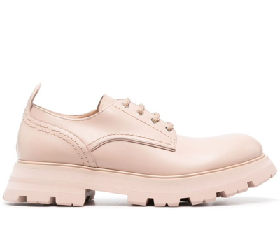 Shop Alexander Mcqueen Wander Lace-up Shoes In Pink