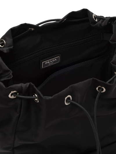 Shop Prada Logo-plaque Multi-pocket Backpack
