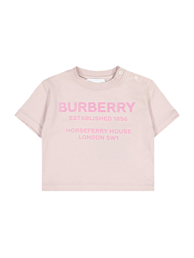Shop Burberry Kids Maglietta Per Bambini In Beige