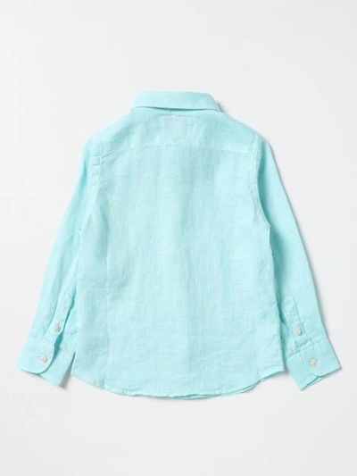 Shop Mc2 Saint Barth Teal Shirt In Green Water