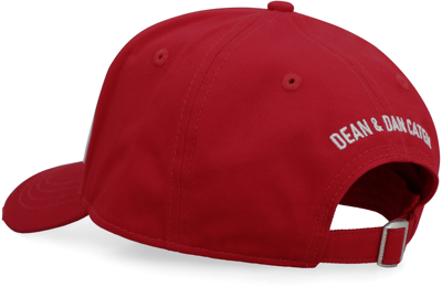 Shop Dsquared2 Logo Baseball Cap In Red