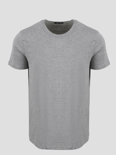 Shop Tom Ford Cotton Crewneck T-shirt In Grey