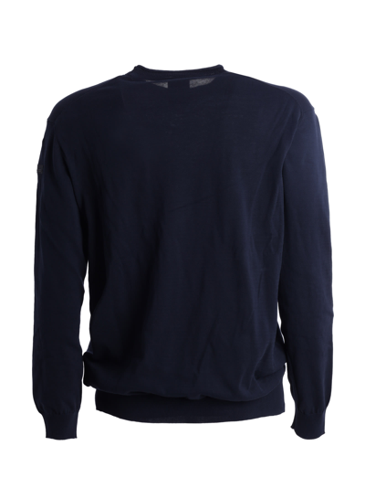 Shop Rrd - Roberto Ricci Design Intarzia Round Sweater In Blue