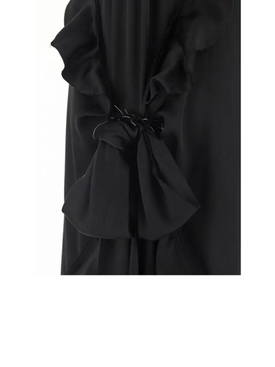 Shop Maison Margiela Black Acetate Dress In Nero