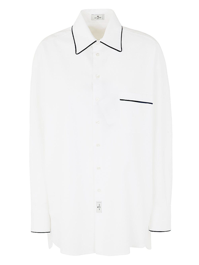 Shop Etro Artemis Shirt In White Blue