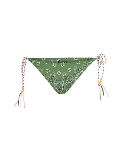 Shop Mc2 Saint Barth Marielle V String Brazilian Bottom In Bandana Charms