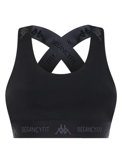 Shop Kappa Authentic Befancyfit Bonbon Top In Black