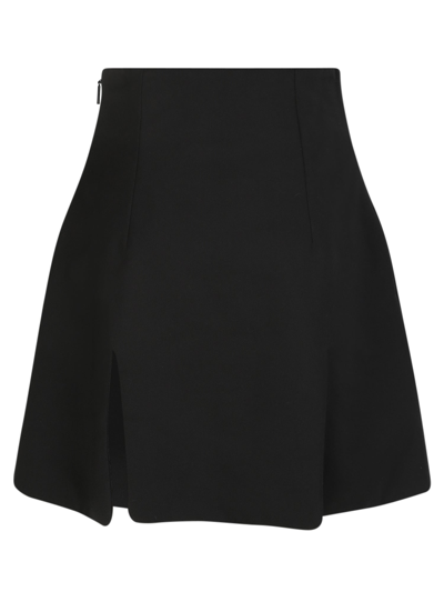 Shop Ambush Front Slits High Waist Skirt In Black