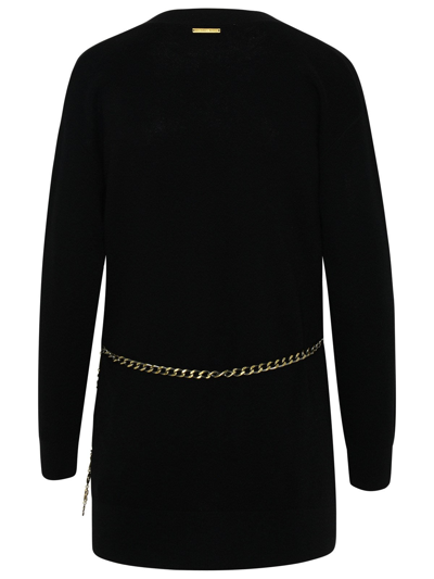 Shop Michael Michael Kors Wool Cardigan In Black