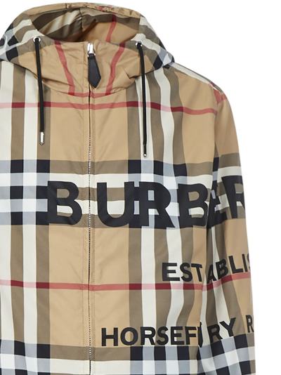 Shop Burberry Jacket In Beige