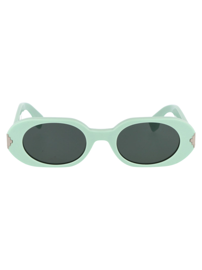 Shop Marcelo Burlon County Of Milan Nire Sunglasses In 5255 Tiffany