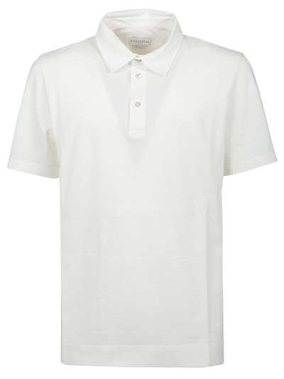 Shop Ballantyne Short Sleeve Polo Shirt In White