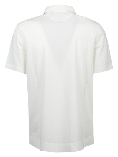 Shop Ballantyne Short Sleeve Polo Shirt In White