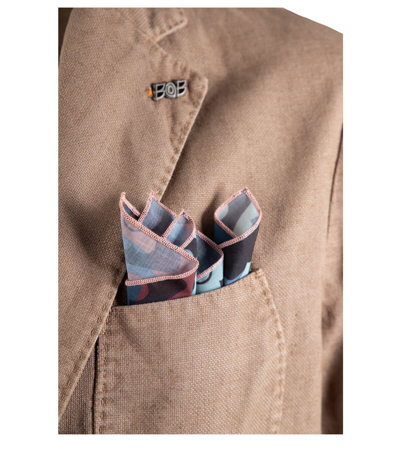 Shop Bob Domi Beige Single-breasted Jacket In Tabacco