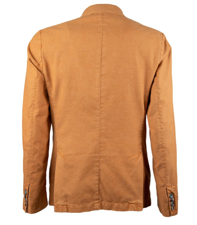 Shop Bob Domi Orange Single-breasted Jacket In Arancio