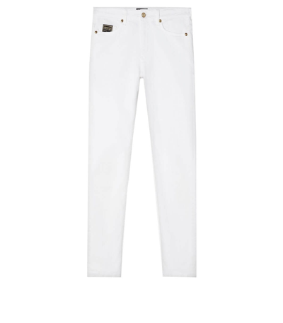 Shop Versace Jeans Couture Melissa White Jeans In Bianco