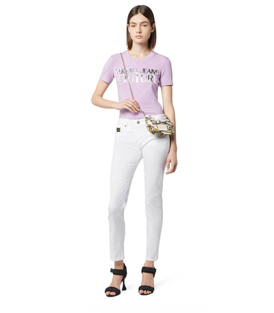 Shop Versace Jeans Couture Melissa White Jeans In Bianco