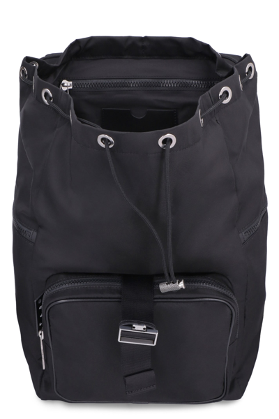 Shop Off-white Arrow Tuc Nylon Backpack In Black
