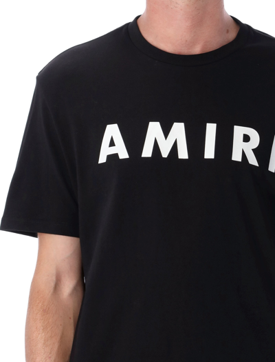 Shop Amiri Army Logo Tee In Black