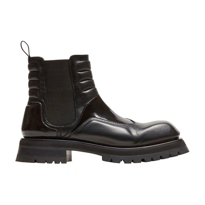 Shop Balmain Army Phil Chelsea Boots In Noir
