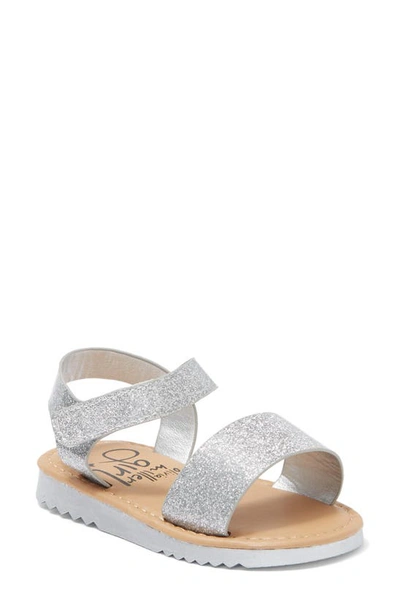 Shop Olivia Miller Kids' Ankle Strap Sandal In Silver