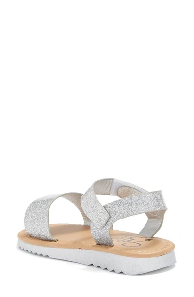 Shop Olivia Miller Kids' Ankle Strap Sandal In Silver