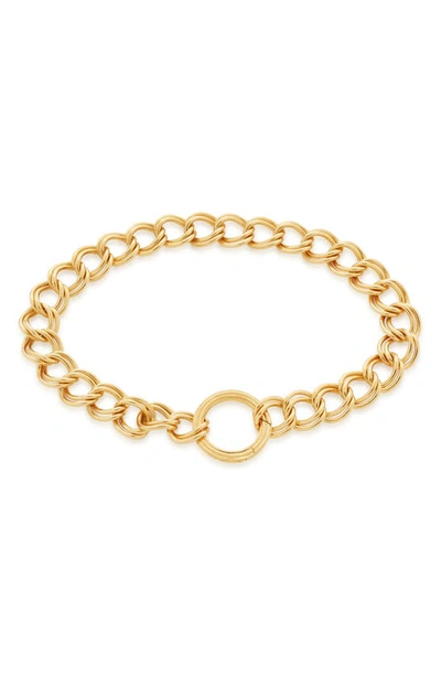 Monica Vinader Groove Curb Recycled 18kt Yellow-gold Vermeil Chain Bracelet In 18ct Gold Vermeil