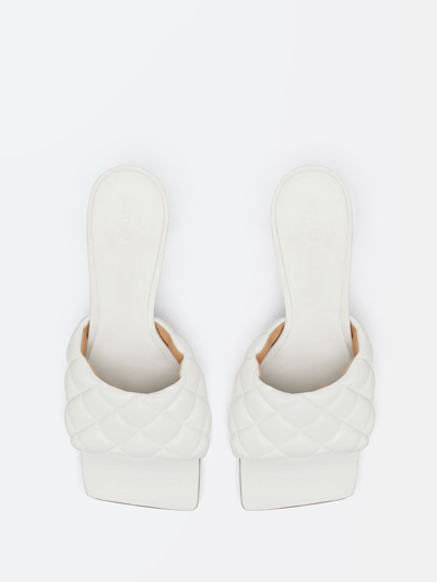 Shop Bottega Veneta White Padded Sandals