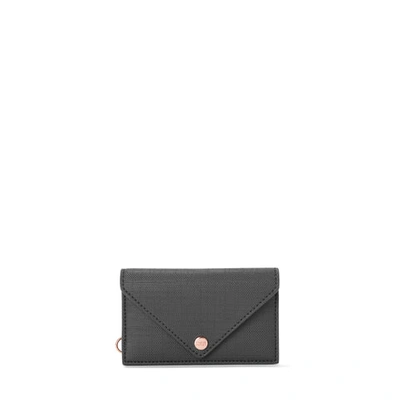 Shop Dagne Dover Card Case In Graphite