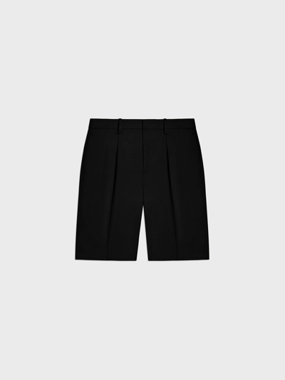 Shop Pangaia Men's Cotton Tailored Shorts In Black