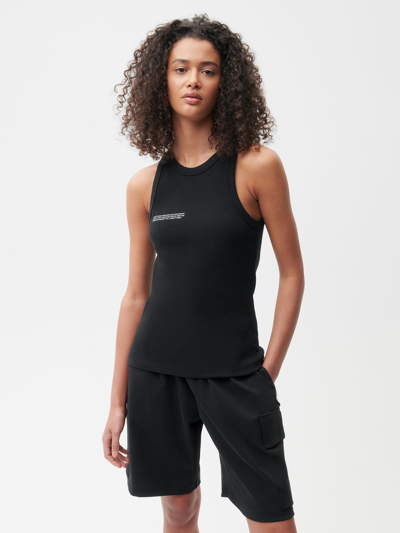 Shop Pangaia Women's Recycled Cotton Tank Top In Black