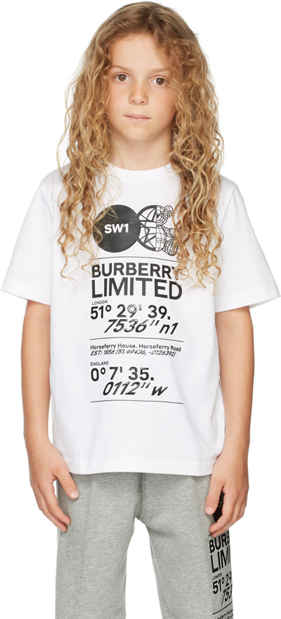 Burberry Kids White Joel T-shirt | ModeSens