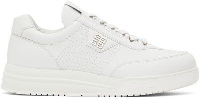 Shop Givenchy White G4 Low-top Sneakers In 100 White