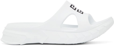Shop Givenchy White Mashmallow Sandals In 100 White